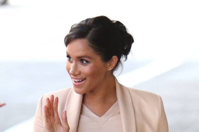 Meghan in Brandon Maxwell Outfit